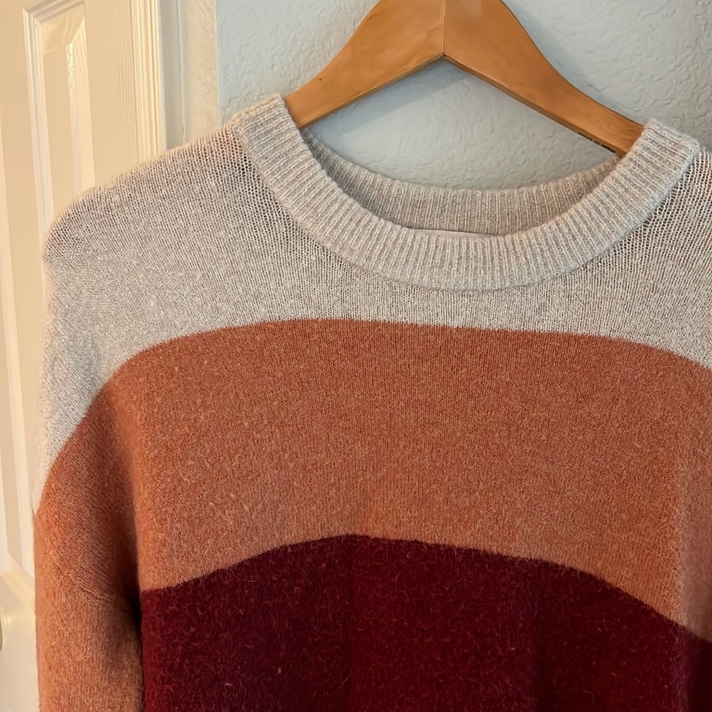 Madewell color blocked sweater